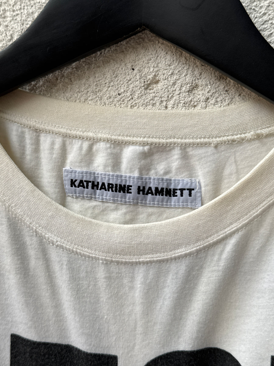 (L) 1984 Katharine Hamnett “Stop Acid Rain” Boxy Tee