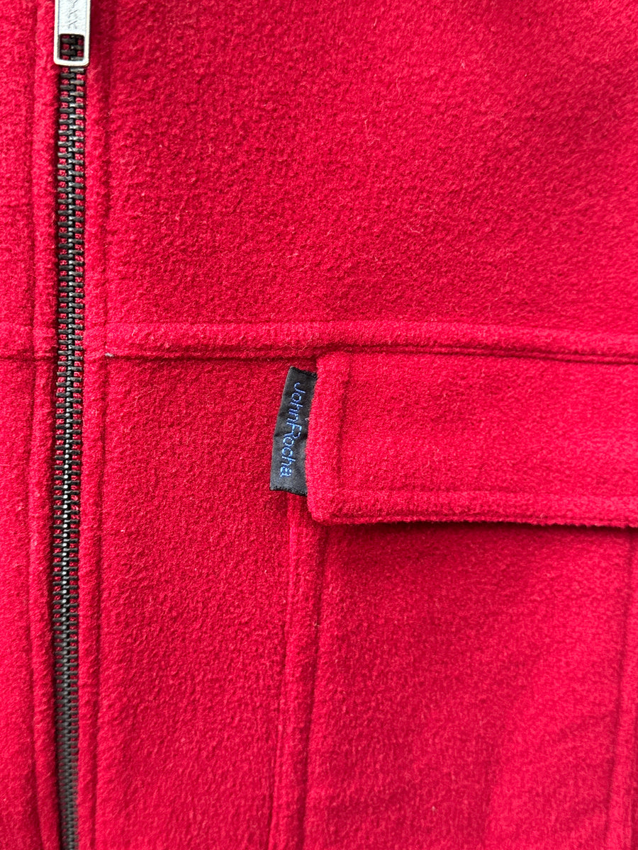(S) 1990s John Rocha Fleece Zip Overshirt