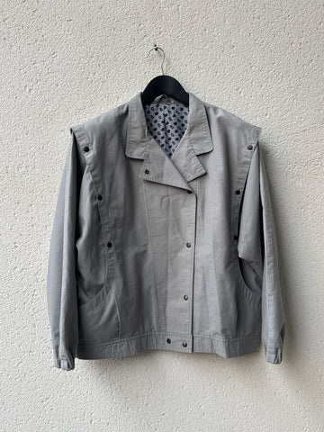 (L) 1980s Canda Boxy Popper Jacket