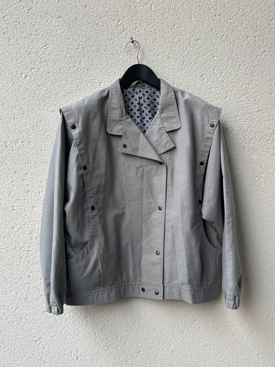 (L) 1980s Canda Boxy Popper Jacket