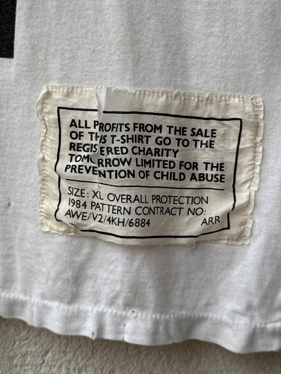 (L) 1984 Katharine Hamnett “Stop Acid Rain” Boxy Tee