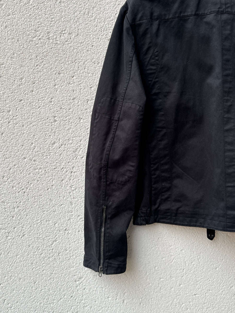 (M) 1990s Nicole Farhi Brushed Cotton Biker Jacket