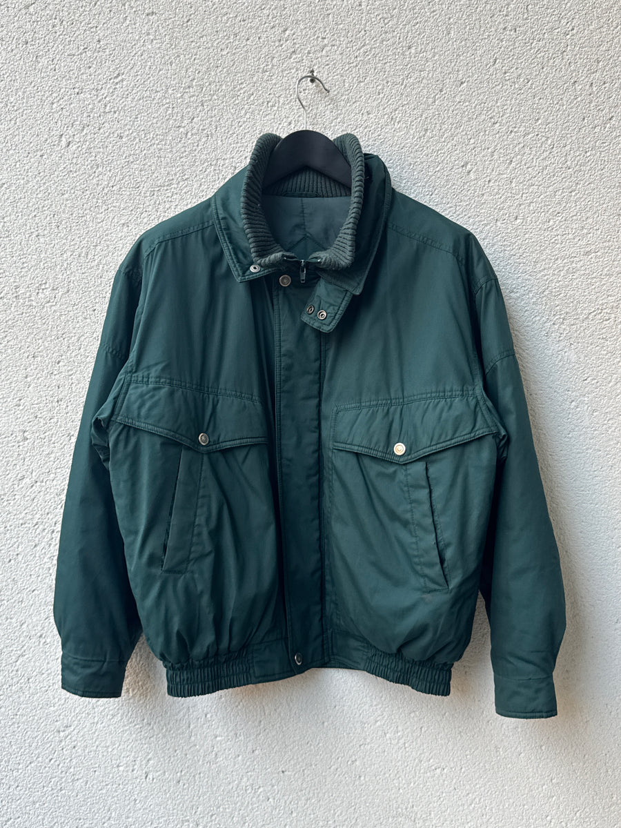 (XL) 1980s Canda Forest Green Blouson