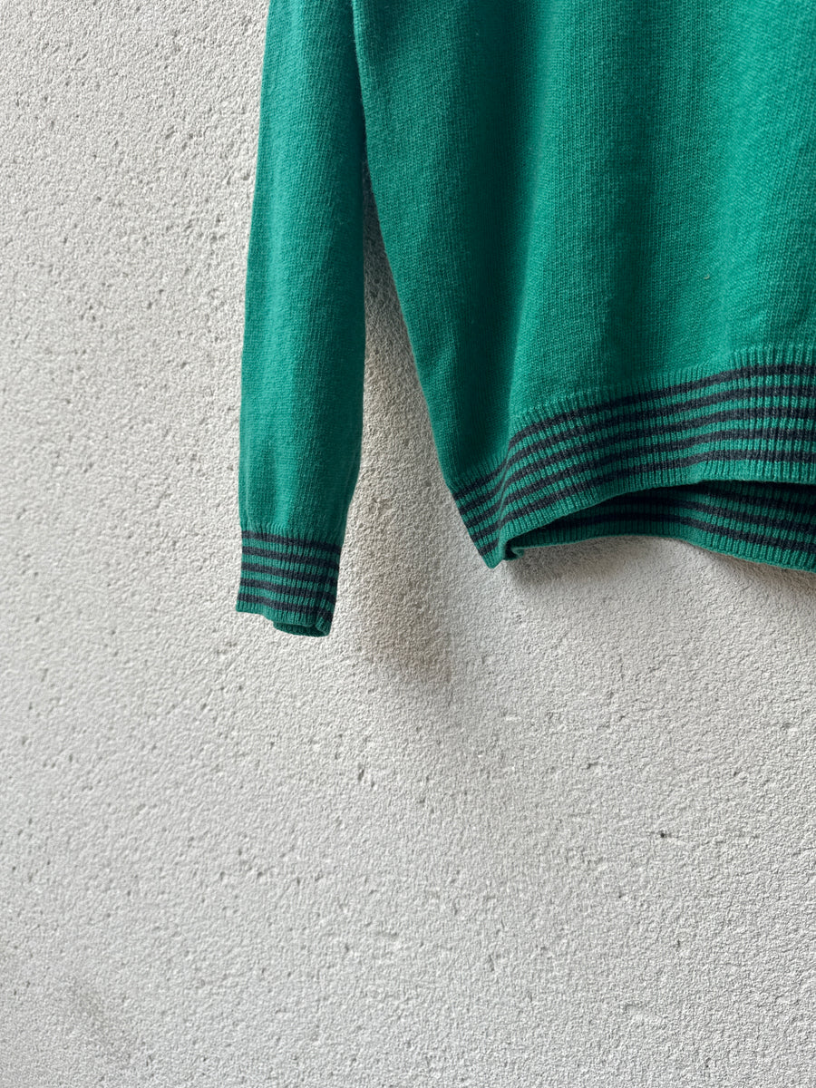 1980s Matinique Boxy Collared Knit Sweater