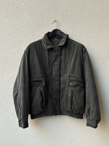 (XL) 1980s Canda Zag Detail Padded Blouson