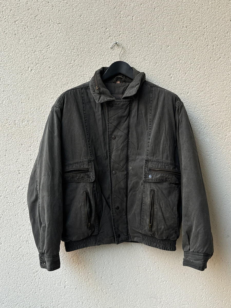 (XL) 1980s Canda Zag Detail Padded Blouson
