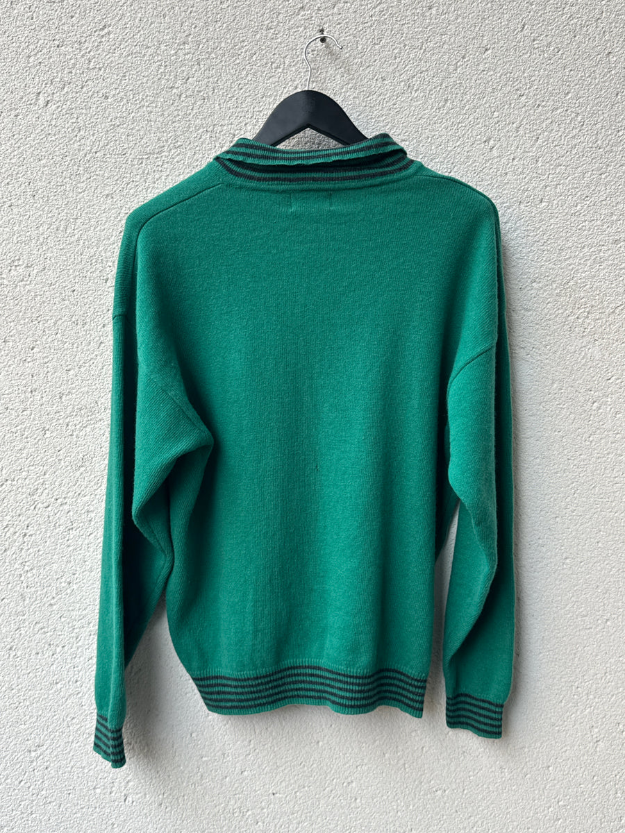 1980s Matinique Boxy Collared Knit Sweater