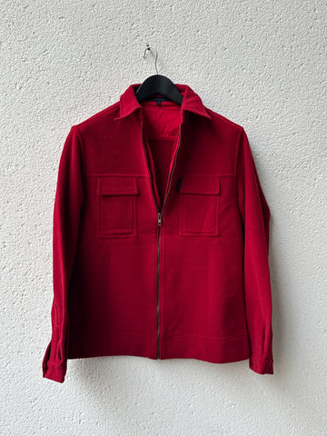 (S) 1990s John Rocha Fleece Zip Overshirt