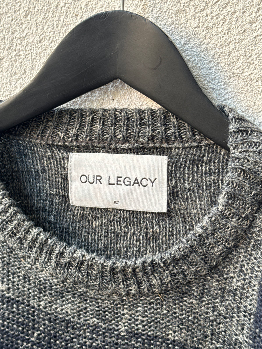 (XL) SS2015 Our Legacy Asymmetric Reconstructed Cropped Knit Sweated