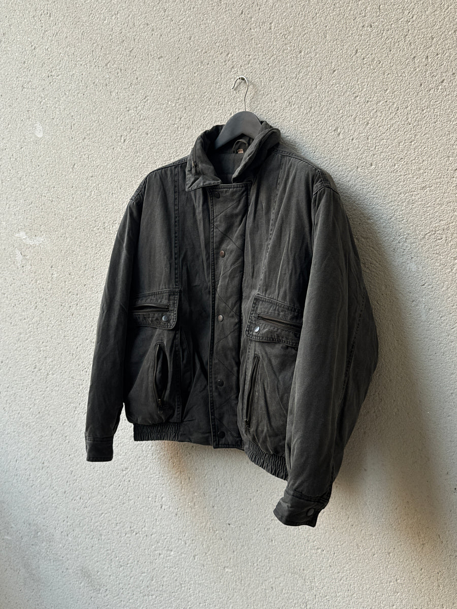 (XL) 1980s Canda Zag Detail Padded Blouson