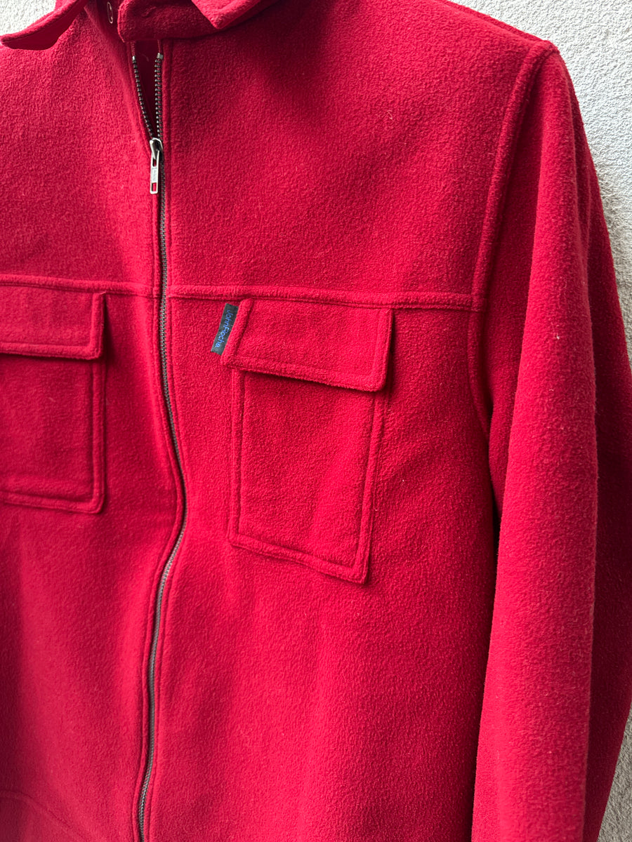 (S) 1990s John Rocha Fleece Zip Overshirt
