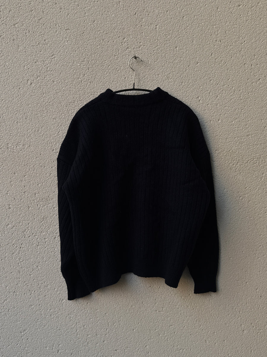 (L) 1990s Marithé + François Girbaud Cropped Knit Sweater