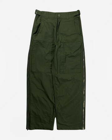 (34) Yoshiyuki Konishi 1990s Fleece Lined Side Zipper Cargo Trousers