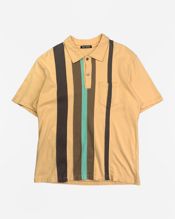 (L) Issey Miyake SS2011 Striped Collared Top
