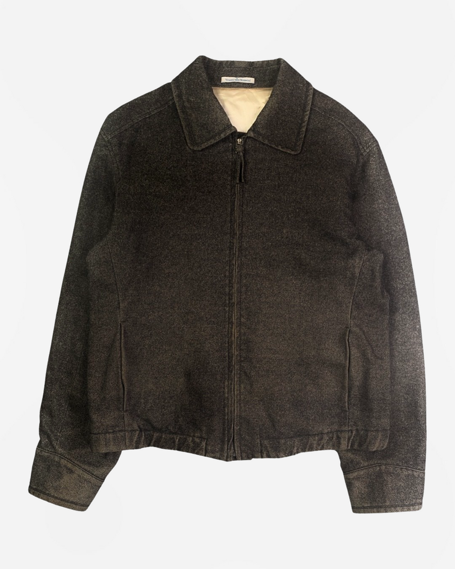 (L) Vivienne Westwood AW1997 Silk Lined Washed Wool Charcoal Blouson