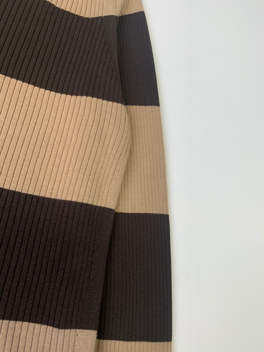 (M) Prada AW2018 Ribbed Striped Knit Sweater