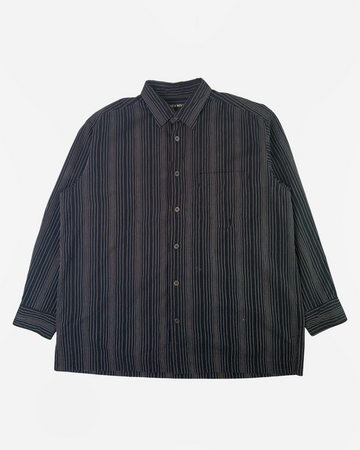 (L) Issey Miyake AW2007 Textured Stripe Over-Shirt