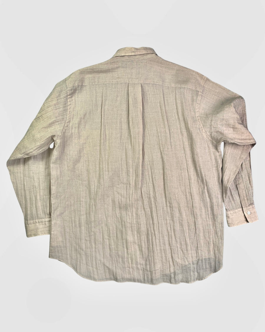 (L) Comme Des Garçons Homme AD1998 Oversized Pleated Shirt