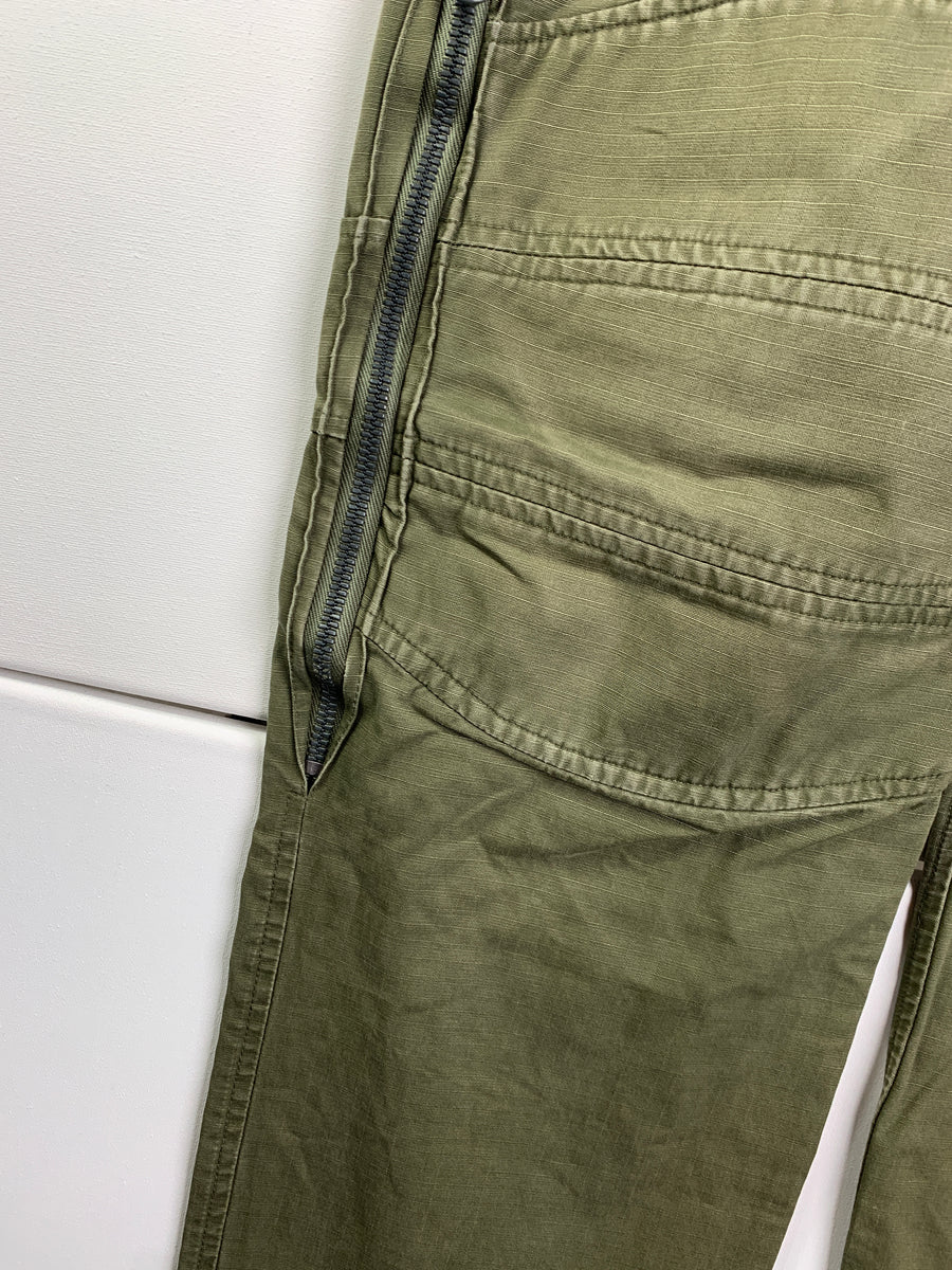 (30) Griffin 1990s Distressed Heavy Cotton Utility Cargo Trousers