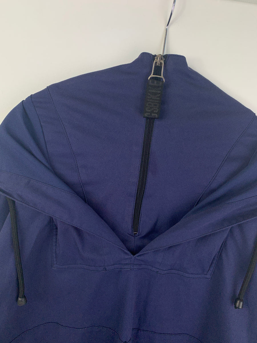 (L-XL) Dirk Bikkembergs Early 2000s Dual Layer Smock Jacket with Waist Toggles and Back Compartment